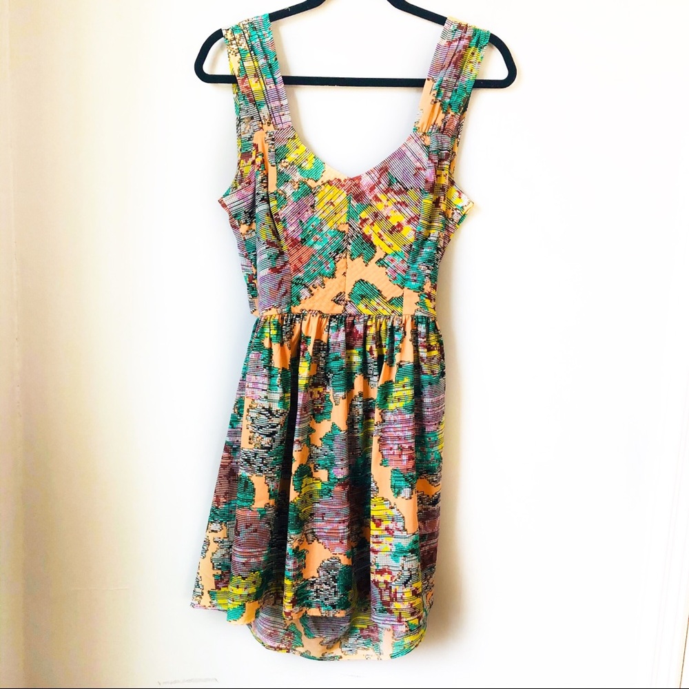 Bar lll Multi Color Mini Dress Size M